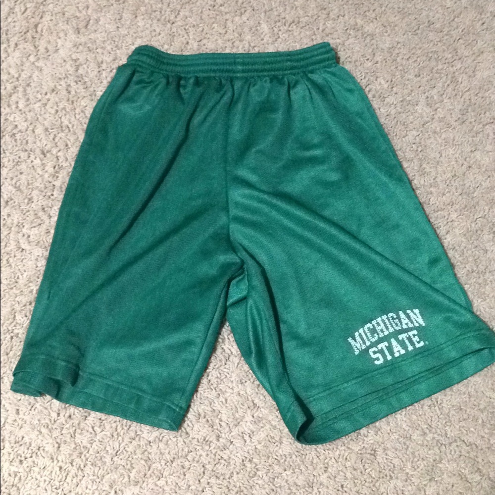 A4 Green Michigan State Basketball Shorts